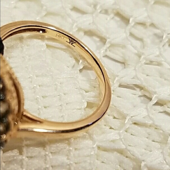 14kt leVian Strawberry Gold pink amethyst ring - Picture 8 of 8